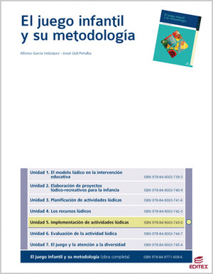 IMPLEMENTACIÓN DE ACTIVIDADES LÚDICAS, EL JUEGO INFANTIL Y SU METODOLOGÍA