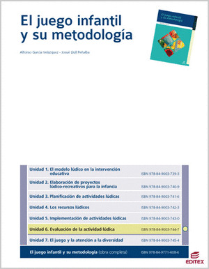 EVALUACIÓN DE LA ACTIVIDAD LÚDICA, EL JUEGO INFANTIL Y SU METODOLOGÍA