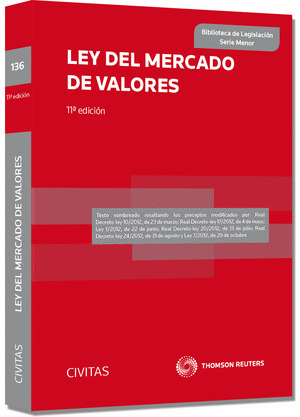 LA LEY DEL MERCADO DE VALORES (11ª ED.)