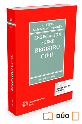 LEGISLACIÓN SOBRE REGISTRO CIVIL 2014