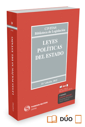 LEYES POLÍTICAS DEL ESTADO (33ª EDICIÓN, 2015)