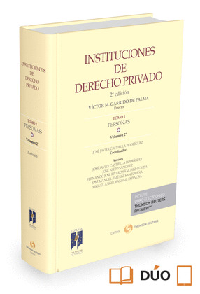 INSTITUCIONES DE DERECHO PRIVADO TOMO I PERSONAS VOL 2