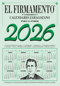CALENDARIO 2026 ZARAGONO EL FIRMAMENTO. PARED ZARAGOZANO