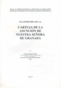 PLANIMETRIA DE CARTUJA ASUNCION NUESTRA SEÑORA DE GRANADA