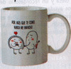 TAZA SAN VALENTIN CROQUETA Y EMPANADILLA: POR MÁS QUE TE COMO NUNCA ME EMPACHO