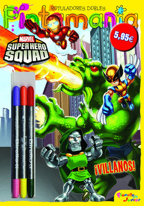 SUPER HERO SQUAD. PINTAMANIA ROTULADORES DOBLES