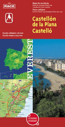 PLANO CALLEJERO CASTELLON DE LA PLANA (INC.MAPA CARRETERAS)