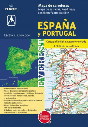 MAPA CARRETERAS ESPAÑA/PORTUGAL