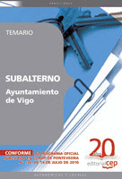 SUBALTERNO AYUNTAMIENTO DE VIGO. TEMARIO