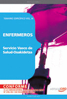 ENFERMEROS SERVICIO VASCO DE SALUD  OSAKIDETZA. TEMARIO ESPECÍFICO VOL. III