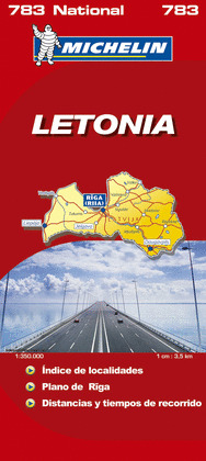 LETONIA. MAPA MICHELIN
