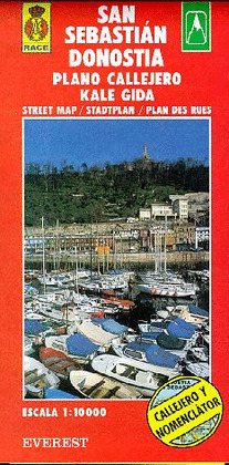 PLANO CALLEJERO SAN SEBASTIAN (CON GUIPUZCOA)