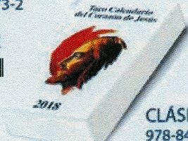 CALENDARIO 2018 TACO CLÁSICO CON IMÁN DEL SAGRADO CORAZÓN DE JESÚS