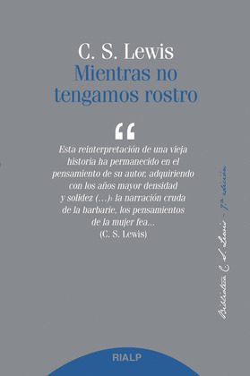 MIENTRAS NO TENGAMOS ROSTRO