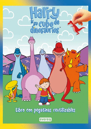 HARRY Y SU CUBO DE DINOSAURIOS. LIBRO CON PEGATINAS REUTILIZABLES