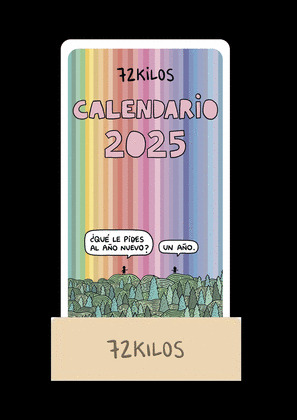 CALENDARIO 2025 72 KILOS. CALENDARIO DE MESA DE TARJETAS 2025