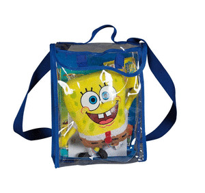 BOB ESPONJA. MOCHILA CON PELUCHE Y DOS LIBRITOS
