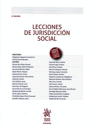 LECCIONES DE JURISDICCION SOCIAL 2ª EDICION 2016