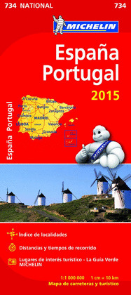 MAPA NATIONAL ESPAÑA - PORTUGAL 734 (2015)