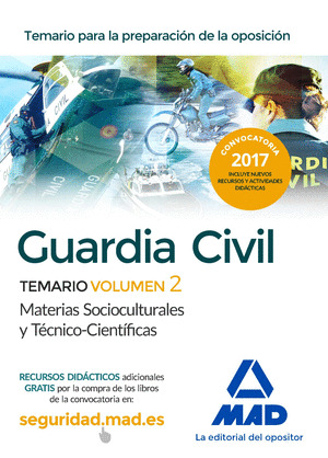 GUARDIA CIVILTEMARIO PARA LA PREPARACION DE OPOSICION. CIENCIAS JURIDICAS VOLUME