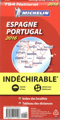MAPA NATIONAL ESPAÑA - PORTUGAL 