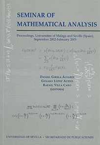 SEMINAR OF MATHEMATICAL ANALYSIS (2002-2003)