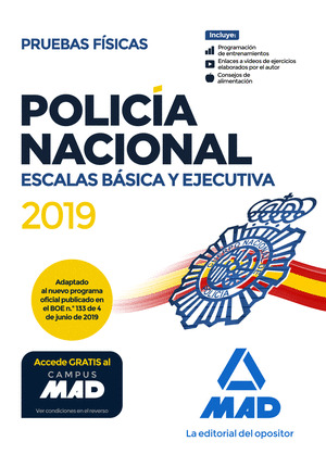 POLICÍA NACIONAL ESCALAS BÁSICA Y EJECUTIVA. PRUEBAS FÍSICAS