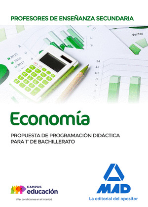 PROFESORES DE ENSEÑANZA SECUNDARIA ECONOMÍA. PROPUESTA DE PROGRAMACIÓN DIDÁCTICA