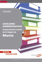 AUXILIAR ADMINISTRATIVO CORPORACIONES LOCALES DE LA REGIÓN DE MURCIA. TEMARIO