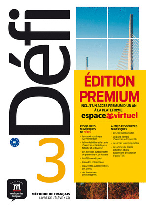 DEFI 3 PREMIUM LIVRE DE LŽELEVE + CD