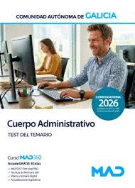 CUERPO ADMINISTRATIVO XUNTA TEST DEL TEMARIO 2026
