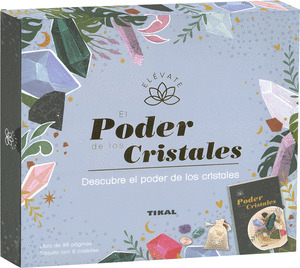 ESTUCHE EL PODER DE LOS CRISTALES (LIBRO + SAQUITO CON 6 CRISTALES)