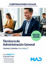TEMARIO GENERAL VOLUMEN 3 TÉCNICO DE ADMINISTRACIÓN GENERAL