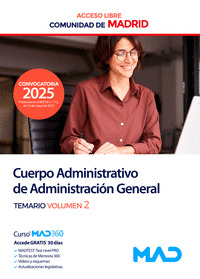 CUERPO ADMINISTRATIVO ADMINISTRACION GENERAL 2 MADRID