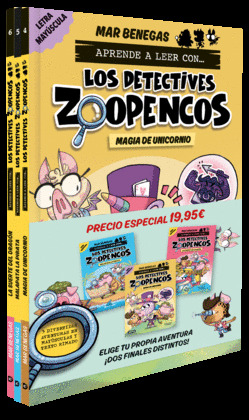PACK APRENDE A LEER CON... ¡LOS DETECTIVES ZOOPENCOS! 4, 5 Y 6: MAGIA DE UNICORNIO. MALAPATA LA PIRATA. L