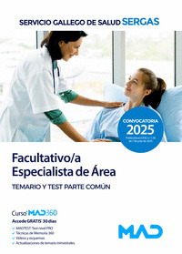 FACULTATIVO;A ESPECIALISTA DE ÁREA SERGAS 2025