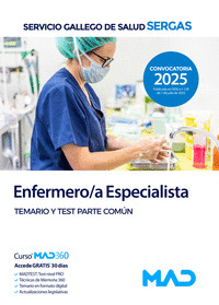 ENFERMERO;A ESPECIALISTA SERGAS 2025