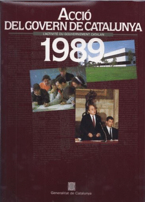 ACTIVITÉ DU GOUVERNEMENT CATALAN 1989/L'