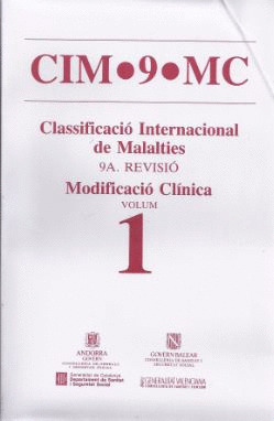 CIM-9-MC (CLASSIFICACIÓ INTERNACIONAL DE MALALTIES). NOVENA REVISIÓ. MODIFICACIÓ