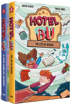 PACK HOTEL BU - LIBROS 1 Y 2: EL PEOR LUGAR DEL UNIVERSO + UN LÍO DE MIEDO (CON PEGATINAS FOSFORESCENTES)