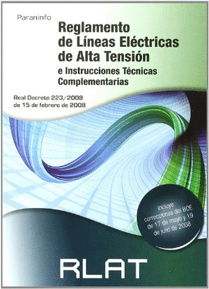RLAT. REGLAMENTO DE LÍNEAS ELÉCTRICAS DE ALTA TENSIÓN