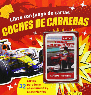 LIBRO CON JUEGO DE CARTAS: COCHES DE CARRERAS