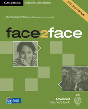 FACE2FACE ADVANCED FOR SPANISH SPEAKERS (2ND ED.). TEACHER'S BOOK + DVD- ROM