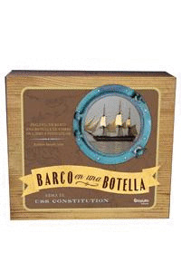 ESTUCHE BARCO EN UNA BOTELLA (INCLUYE BARCO + BOTELLA DE VIDRIO + LIBRO)