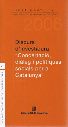 DISCURS D'INVESTIDURA. 