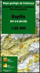 ESPILLS 251-2-2 (64-22) MAPA GEOLÒGIC DE CATALUNYA GEOTREBALL VI