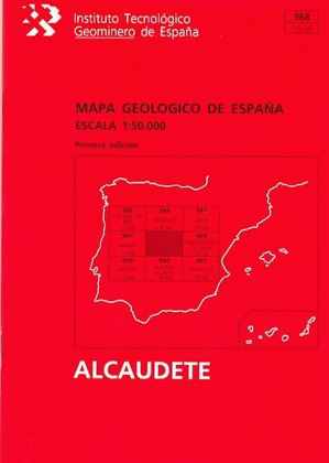 MAPA GEOLOGICO DE ESPAÑA, ESCALA 1:50.000, ALCAUDETE
