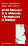 NUEVAS TECNOLOGIAS INFORMACION Y DOCUMENTACION EN PSICOLOGIA