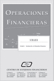 OPERACIONES FINANCIERAS.1.INTRODUCCION A LA MATEMATICA FINANCIERA