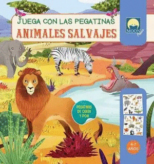 ANIMALES SALVAJES. JUEGA CON LAS PEGATINAS